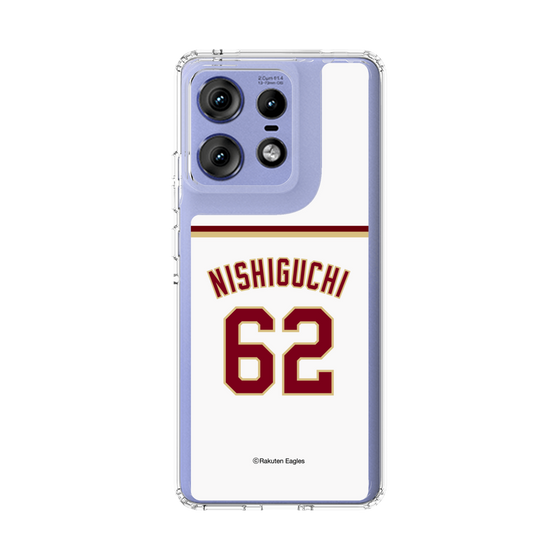 スリムプロテクションケース［ 楽天イーグルス - #62 Nishiguchi - ホーム ］