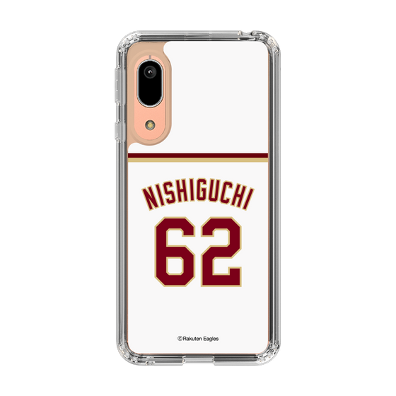 スリムプロテクションケース［ 楽天イーグルス - #62 Nishiguchi - ホーム ］