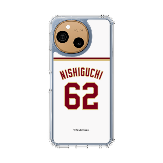 スリムプロテクションケース［ 楽天イーグルス - #62 Nishiguchi - ホーム ］