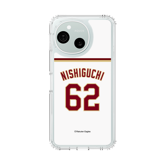 スリムプロテクションケース［ 楽天イーグルス - #62 Nishiguchi - ホーム ］