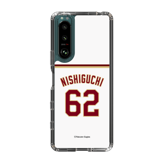 スリムプロテクションケース［ 楽天イーグルス - #62 Nishiguchi - ホーム ］