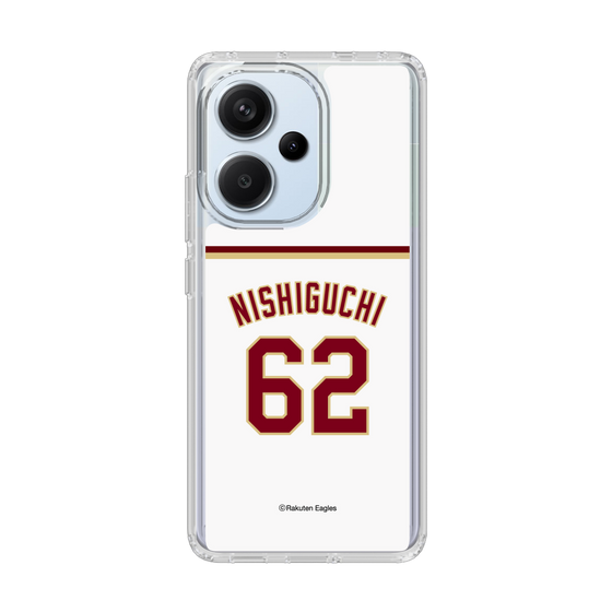 スリムプロテクションケース［ 楽天イーグルス - #62 Nishiguchi - ホーム ］