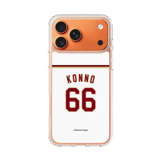 スリムプロテクションケース［ 楽天イーグルス - #66 Konno - ホーム ］