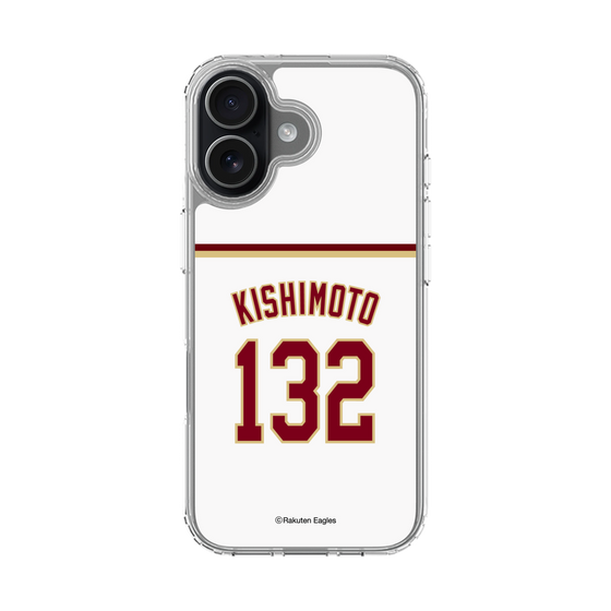 スリムプロテクションケース［ 楽天イーグルス - #132 Kishimoto - ホーム ］