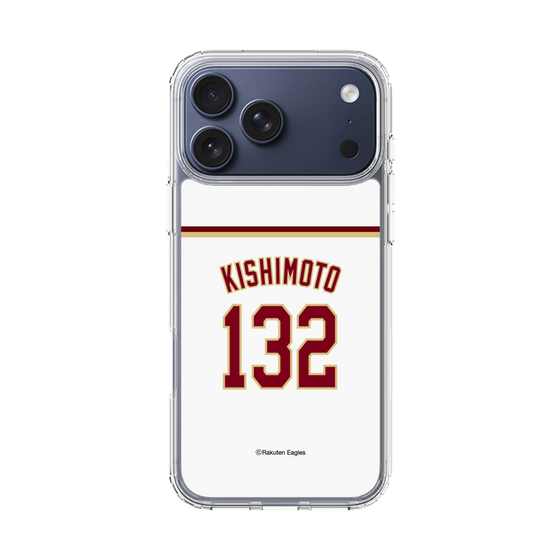 スリムプロテクションケース［ 楽天イーグルス - #132 Kishimoto - ホーム ］