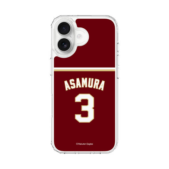 スリムプロテクションケース［ 楽天イーグルス - #3 Asamura - ビジター ］