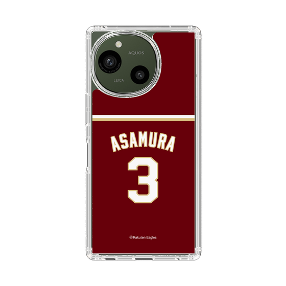 スリムプロテクションケース［ 楽天イーグルス - #3 Asamura - ビジター ］