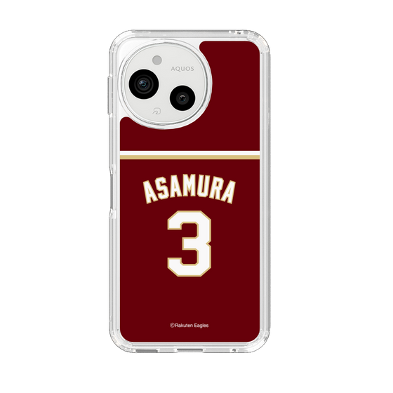 スリムプロテクションケース［ 楽天イーグルス - #3 Asamura - ビジター ］