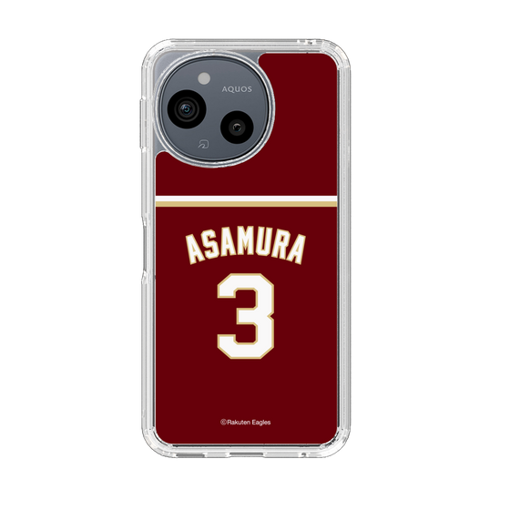 スリムプロテクションケース［ 楽天イーグルス - #3 Asamura - ビジター ］