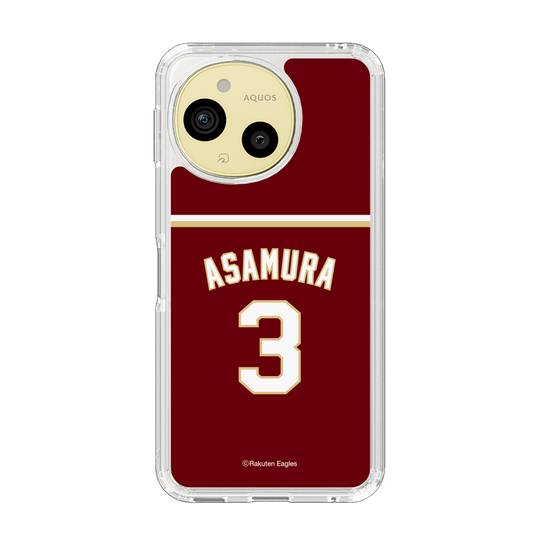 スリムプロテクションケース［ 楽天イーグルス - #3 Asamura - ビジター ］