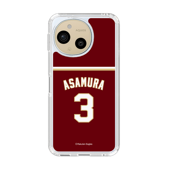 スリムプロテクションケース［ 楽天イーグルス - #3 Asamura - ビジター ］
