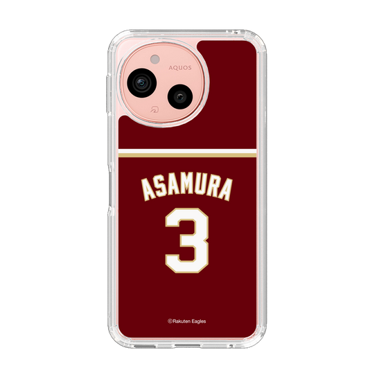 スリムプロテクションケース［ 楽天イーグルス - #3 Asamura - ビジター ］