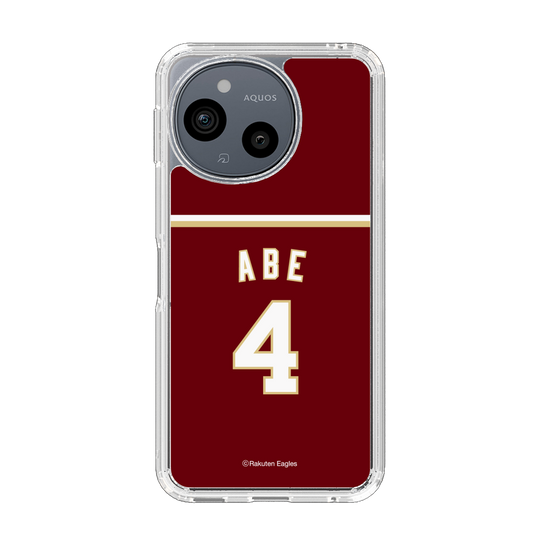 スリムプロテクションケース［ 楽天イーグルス - #4 Abe - ビジター ］