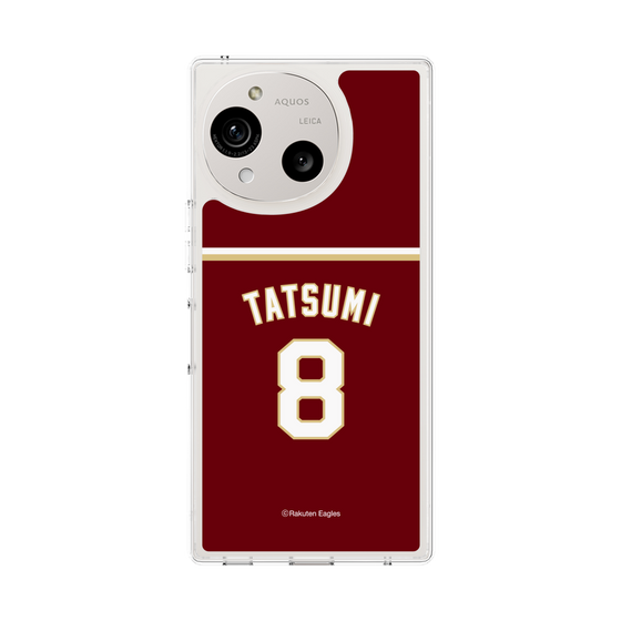 スリムプロテクションケース［ 楽天イーグルス - #8 Tatsumi - ビジター ］