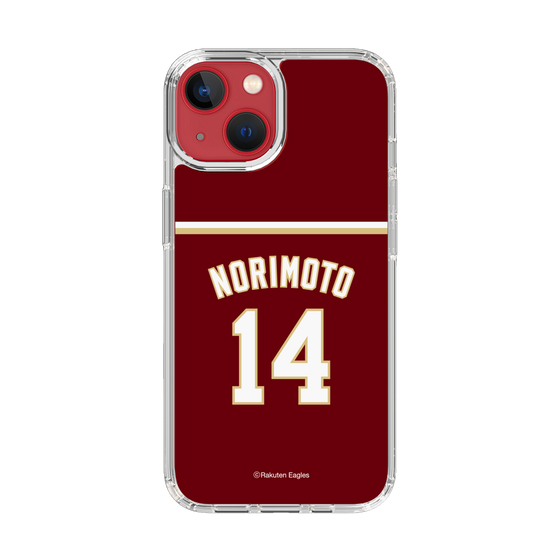 スリムプロテクションケース［ 楽天イーグルス - #14 Norimoto -ビジター ］