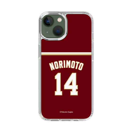 スリムプロテクションケース［ 楽天イーグルス - #14 Norimoto -ビジター ］