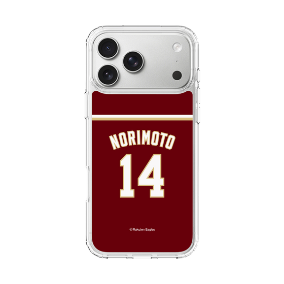 スリムプロテクションケース［ 楽天イーグルス - #14 Norimoto - ビジター ］