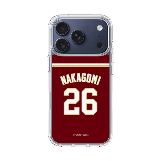 スリムプロテクションケース［ 楽天イーグルス - #26 Nakagomi - ビジター ］