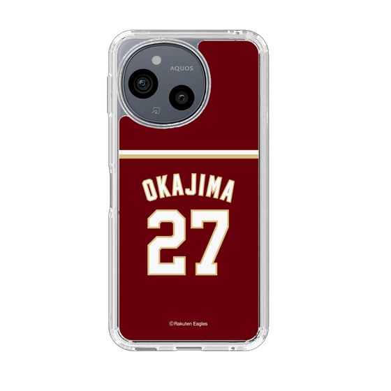 スリムプロテクションケース［ 楽天イーグルス - #27 Okajima - ビジター ］