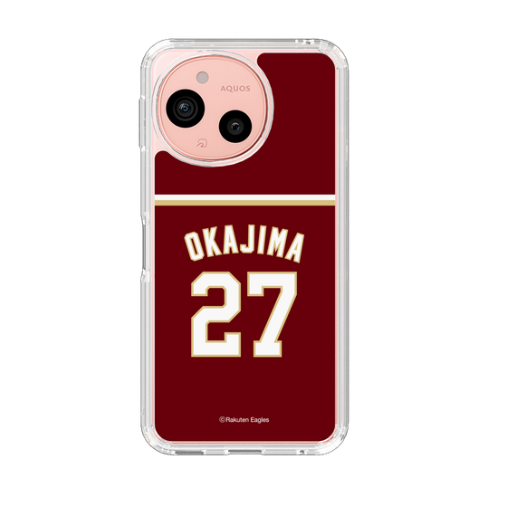 スリムプロテクションケース［ 楽天イーグルス - #27 Okajima - ビジター ］