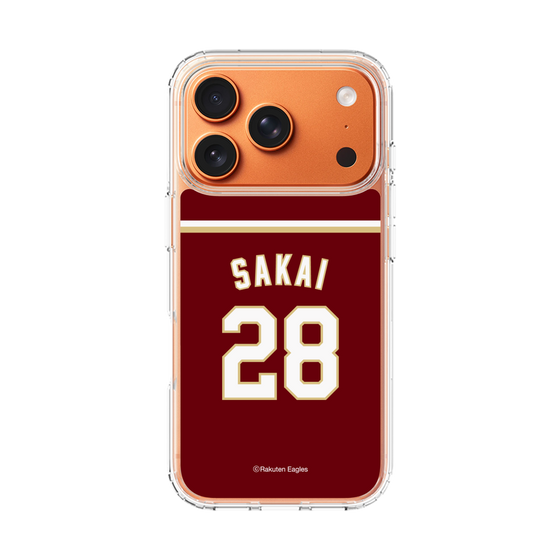 スリムプロテクションケース［ 楽天イーグルス - #28 Sakai - ビジター ］