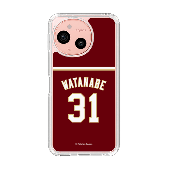 スリムプロテクションケース［ 楽天イーグルス - #31 Watanabe - ビジター ］