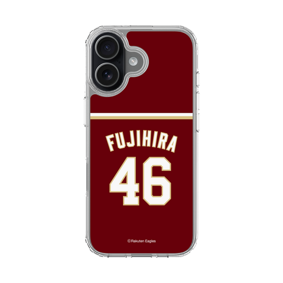 スリムプロテクションケース［ 楽天イーグルス - #46 Fujihira - ビジター ］