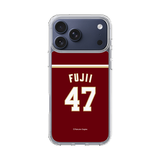 スリムプロテクションケース［ 楽天イーグルス - #47 Fujii - ビジター ］