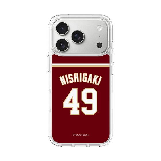 スリムプロテクションケース［ 楽天イーグルス - #49 Nishigaki - ビジター ］