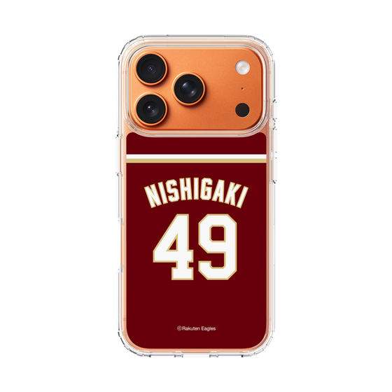 スリムプロテクションケース［ 楽天イーグルス - #49 Nishigaki - ビジター ］