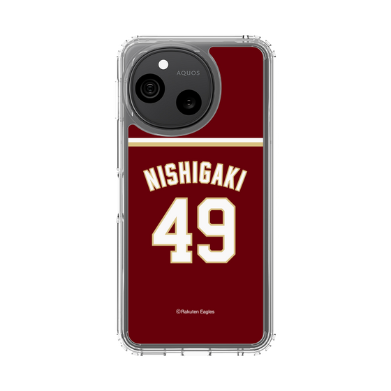 スリムプロテクションケース［ 楽天イーグルス - #49 Nishigaki - ビジター ］