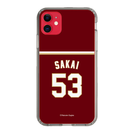 スリムプロテクションケース［ 楽天イーグルス - #53 Sakai -ビジター ］