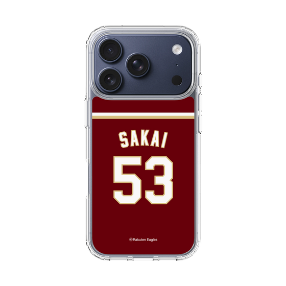 スリムプロテクションケース［ 楽天イーグルス - #53 Sakai - ビジター ］
