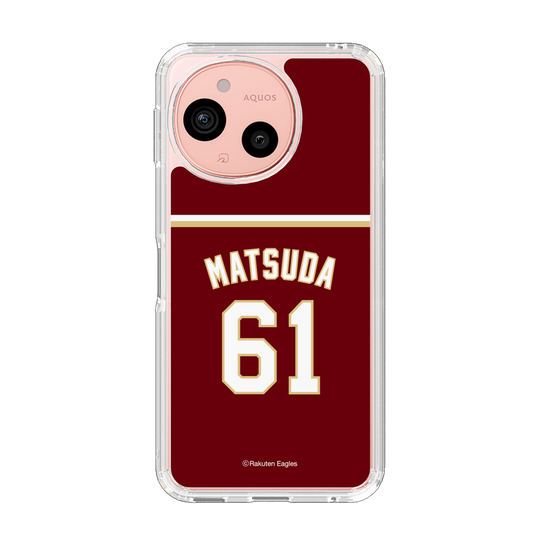 スリムプロテクションケース［ 楽天イーグルス - #61 Matsuda - ビジター ］