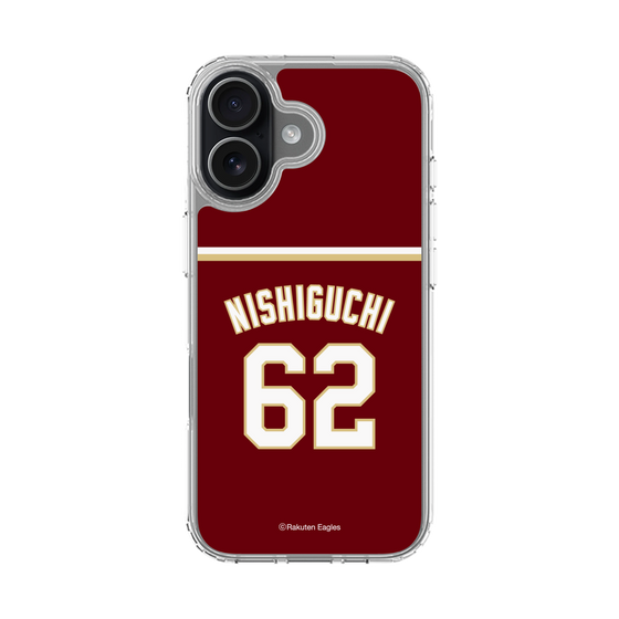 スリムプロテクションケース［ 楽天イーグルス - #62 Nishiguchi - ビジター ］