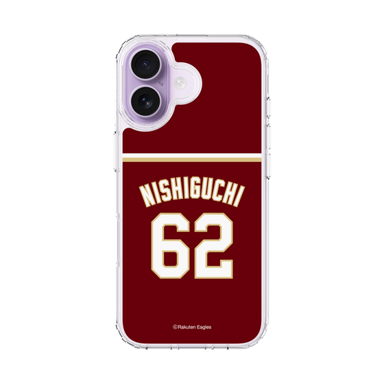 スリムプロテクションケース［ 楽天イーグルス - #62 Nishiguchi - ビジター ］