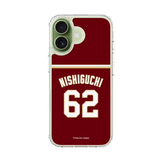 スリムプロテクションケース［ 楽天イーグルス - #62 Nishiguchi - ビジター ］