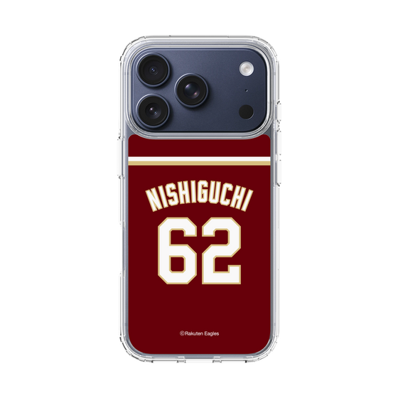 スリムプロテクションケース［ 楽天イーグルス - #62 Nishiguchi - ビジター ］