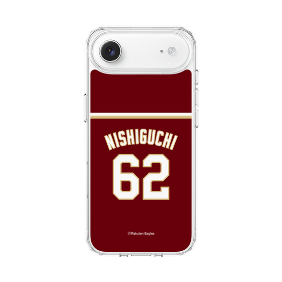 スリムプロテクションケース［ 楽天イーグルス - #62 Nishiguchi - ビジター ］