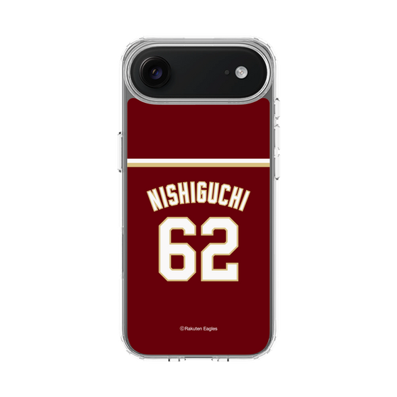 スリムプロテクションケース［ 楽天イーグルス - #62 Nishiguchi - ビジター ］