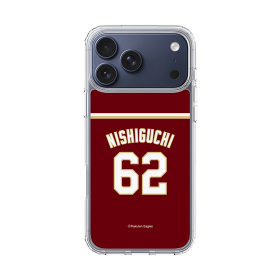 スリムプロテクションケース［ 楽天イーグルス - #62 Nishiguchi - ビジター ］