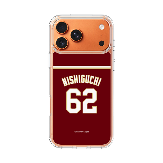 スリムプロテクションケース［ 楽天イーグルス - #62 Nishiguchi - ビジター ］