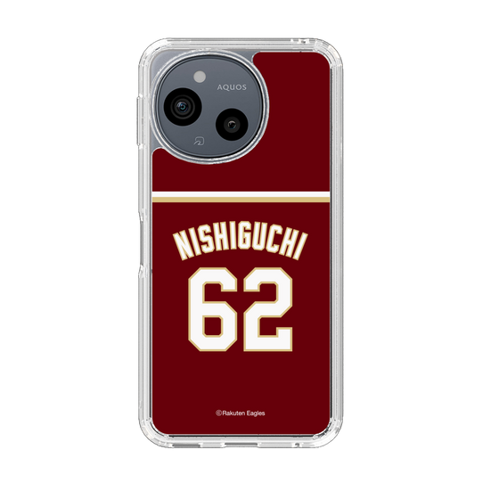 スリムプロテクションケース［ 楽天イーグルス - #62 Nishiguchi - ビジター ］