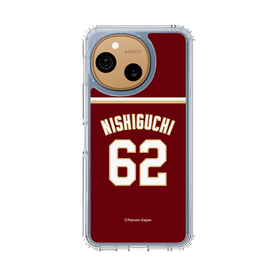 スリムプロテクションケース［ 楽天イーグルス - #62 Nishiguchi - ビジター ］