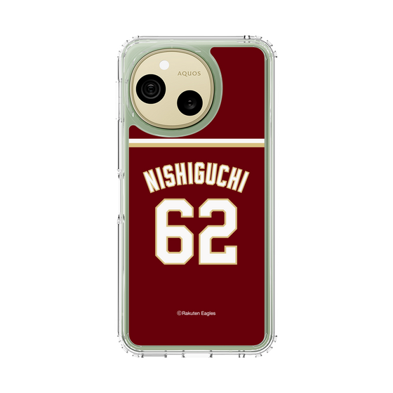 スリムプロテクションケース［ 楽天イーグルス - #62 Nishiguchi - ビジター ］
