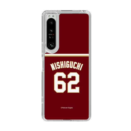 スリムプロテクションケース［ 楽天イーグルス - #62 Nishiguchi -ビジター ］