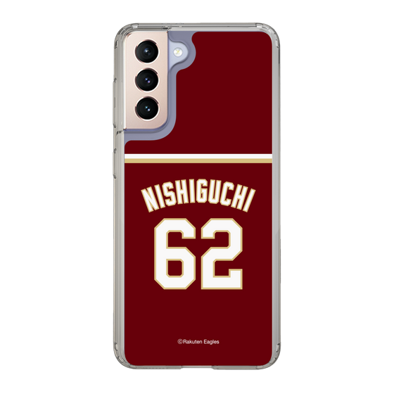 スリムプロテクションケース［ 楽天イーグルス - #62 Nishiguchi -ビジター ］