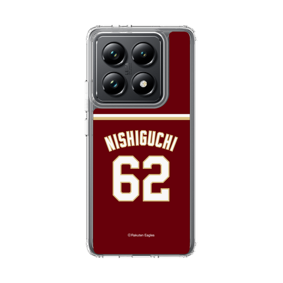 スリムプロテクションケース［ 楽天イーグルス - #62 Nishiguchi - ビジター ］