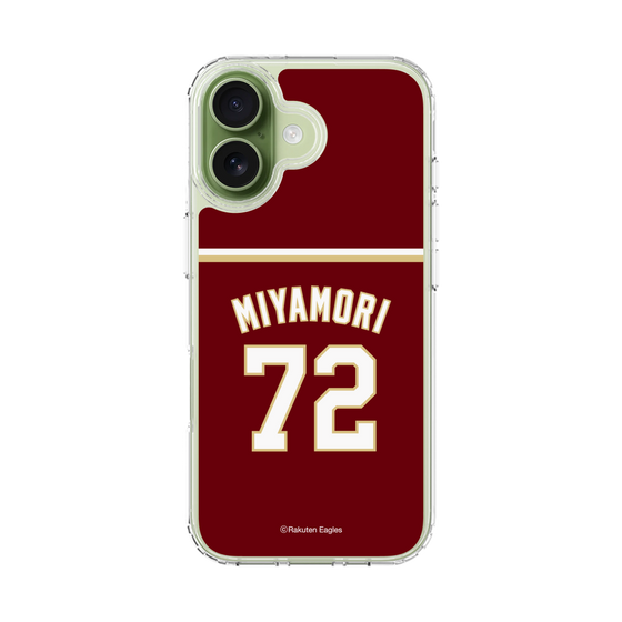 スリムプロテクションケース［ 楽天イーグルス - #72 Miyamori - ビジター ］
