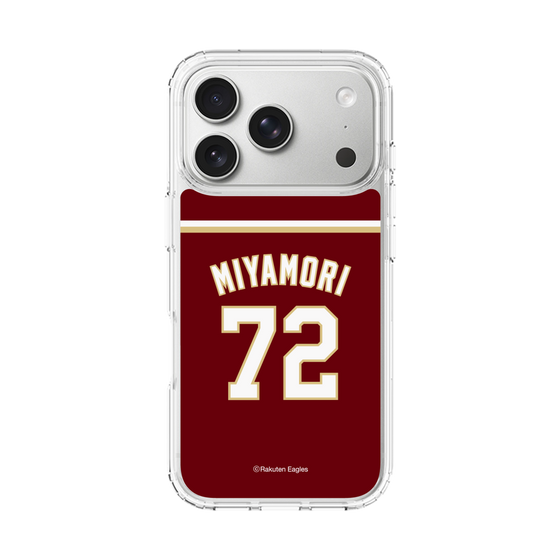 スリムプロテクションケース［ 楽天イーグルス - #72 Miyamori - ビジター ］